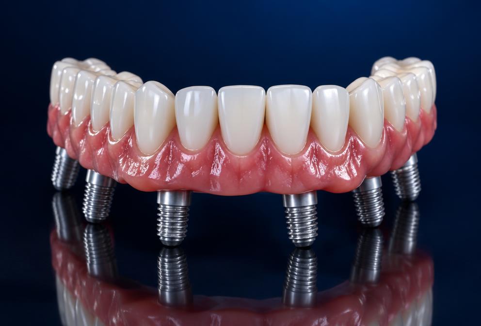 A full-arch implant prosthesis model